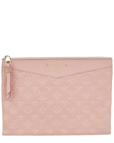 Louis Vuitton Pink Leather Daily Pouch