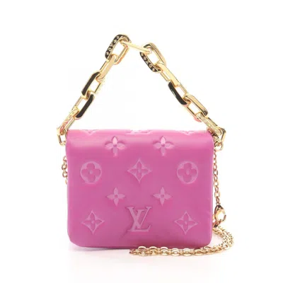 Pre-owned Louis Vuitton Pink Leather Shoulder Bag ()