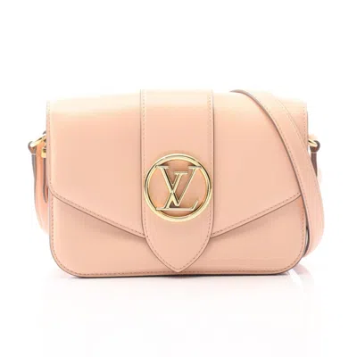 Pre-owned Louis Vuitton Pink Leather Shoulder Bag ()