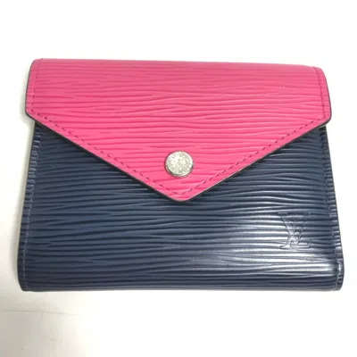 Pre-owned Louis Vuitton Pink Leather Wallet (tri-fold) ()
