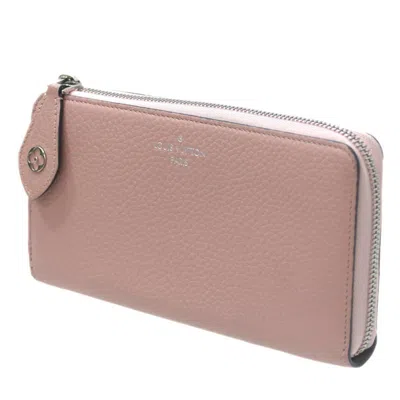 Pre-owned Louis Vuitton Pink Long Wallet (bi-fold) ()