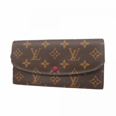 Pre-owned Louis Vuitton Pink Long Wallet (bi-fold) () In Multi