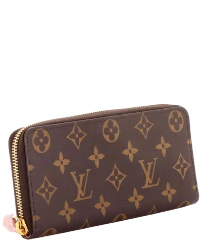 Louis Vuitton Pink Monogram Canvas Clemence Wallet