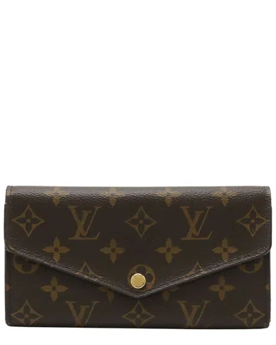 Louis Vuitton Pink Monogram Canvas Sarah Wallet (authentic Pre-loved) In Brown
