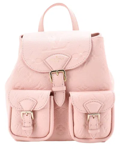 Pre-owned Louis Vuitton Pink Monogram Empreinte Leather Backup Backpack (authentic Pre-  Loved)