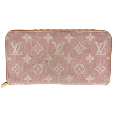 Pre-owned Louis Vuitton Pink Monogram Long Wallet (bi-fold) ()