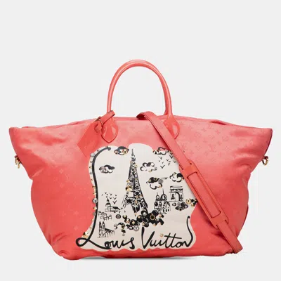 Pre-owned Louis Vuitton Pink Monogram Nylon Nouvelle Vague Beach Bag