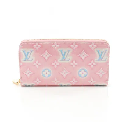 Pre-owned Louis Vuitton Pink Monogram Vernis Long Wallet (bi-fold) ()
