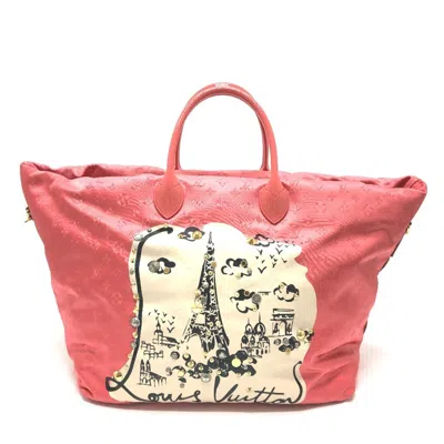Pre-owned Louis Vuitton Pink Nylon Tote Bag ()
