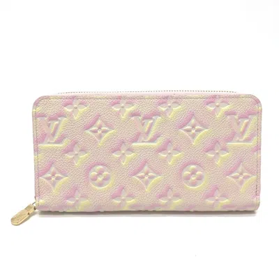 Pre-owned Louis Vuitton Pink Other Long Wallet (bi-fold) ()