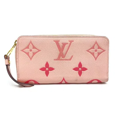 Pre-owned Louis Vuitton Pink Other Long Wallet (bi-fold) ()