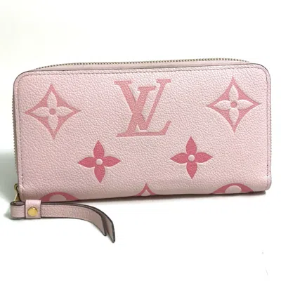 Pre-owned Louis Vuitton Pink Other Long Wallet (bi-fold) ()