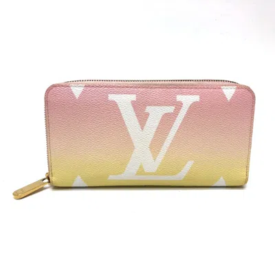 Pre-owned Louis Vuitton Pink Other Long Wallet (bi-fold) ()