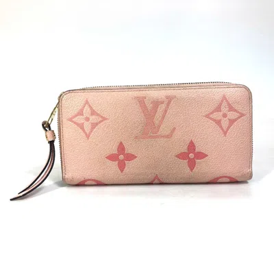 Pre-owned Louis Vuitton Pink Other Long Wallet (bi-fold) ()