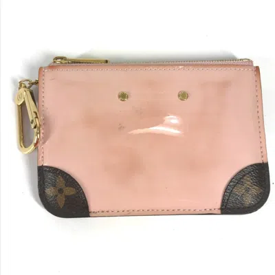 Pre-owned Louis Vuitton Pink Patent Leather Coin Purse/coin Case ()