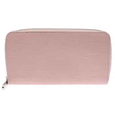 Pre-owned Louis Vuitton Pink Rose Ballerine Epi Leather Long Wallet (bi-fold) ()