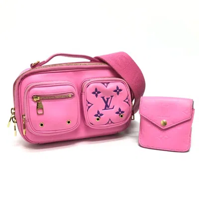 Pre-owned Louis Vuitton Pink Rose Leather Shoulder Bag ()