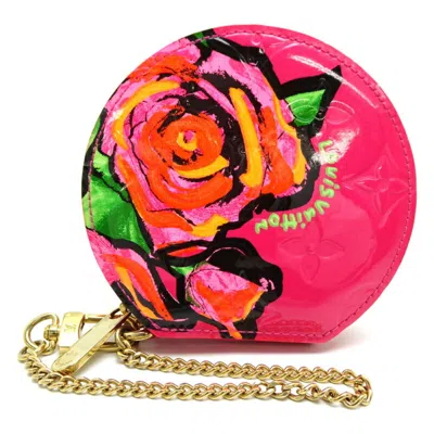 Pre-owned Louis Vuitton Pink Rose Pop Vernis Coin Purse/coin Case ()