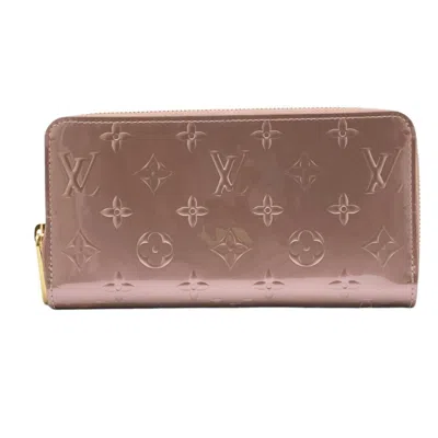Pre-owned Louis Vuitton Pink Rose Vernis Long Wallet (bi-fold) ()