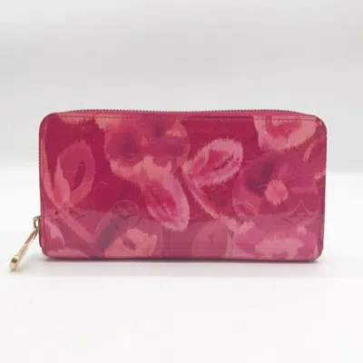 Pre-owned Louis Vuitton Pink Vernis Rose Long Wallet (bi-fold) ()
