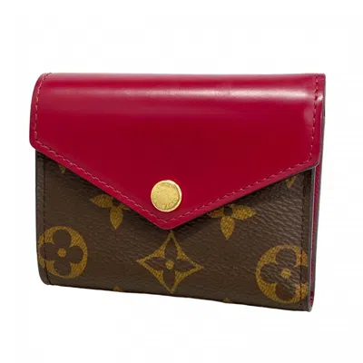 Pre-owned Louis Vuitton Pink Wallet (tri-fold) () In Multi