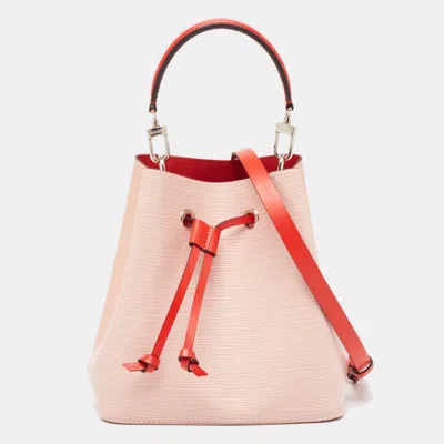 Pre-owned Louis Vuitton Pink/peach Epi Leather Noe Bb Bag