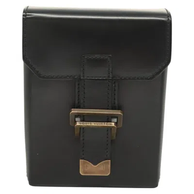 Pre-owned Louis Vuitton Pister Leather Clutch Bag () In Black