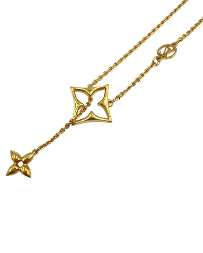 Pre-owned Louis Vuitton Plated Flowergram Necklace (authentic Pre-loved)