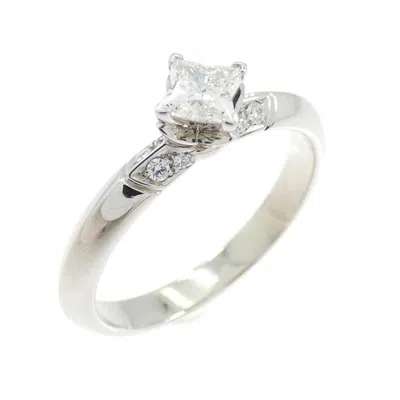 Pre-owned Louis Vuitton Platinum 950 Band Ring ()