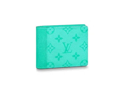 Pre-owned Louis Vuitton Ple Wallet In Miami Green