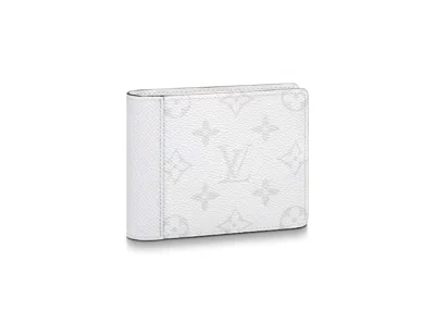 Pre-owned Louis Vuitton Ple Wallet In Optic White