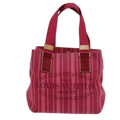 Pre-owned Louis Vuitton Plein Soleil Canvas Tote Bag () In Red