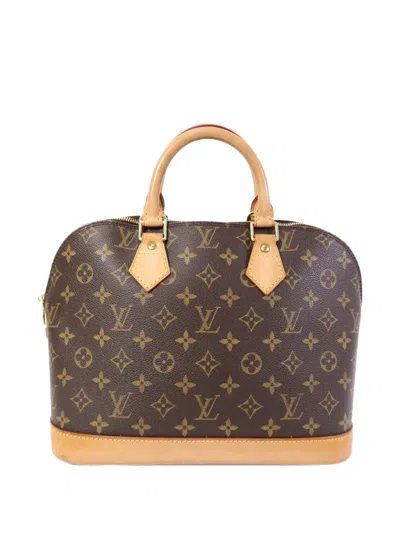 Pre-owned Louis Vuitton Pm Alma Monogram Tote Bag In Brown