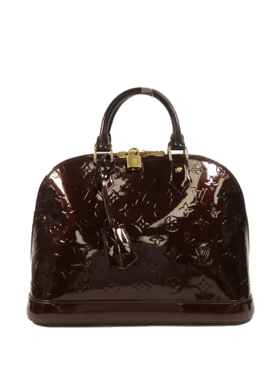 Pre-owned Louis Vuitton Pm Alma Tote Bag In Red