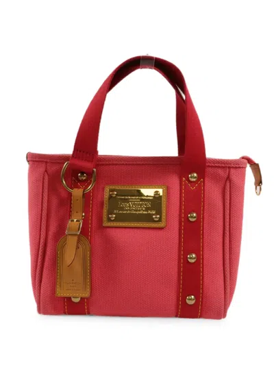 Louis Vuitton Pm Antique Cabas Tote Bag In Red