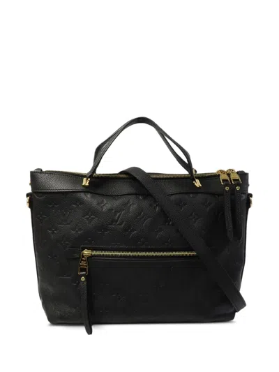 Pre-owned Louis Vuitton Pm Bastille Monogram Empreinte Tote Bag In Black