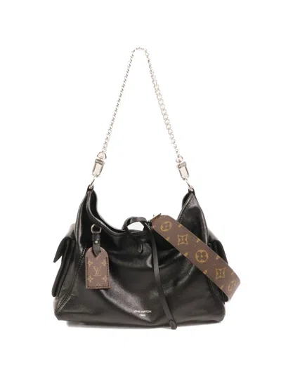Pre-owned Louis Vuitton Pm Carryall Cargo Vibe Two-way Shoulder Bag In Black