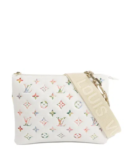 Pre-owned Louis Vuitton Pm Coussin Shoulder Bag In White