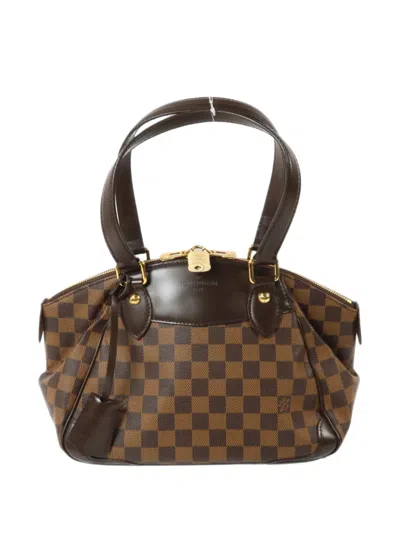 Pre-owned Louis Vuitton Pm Damier Verona Tote Bag In Brown