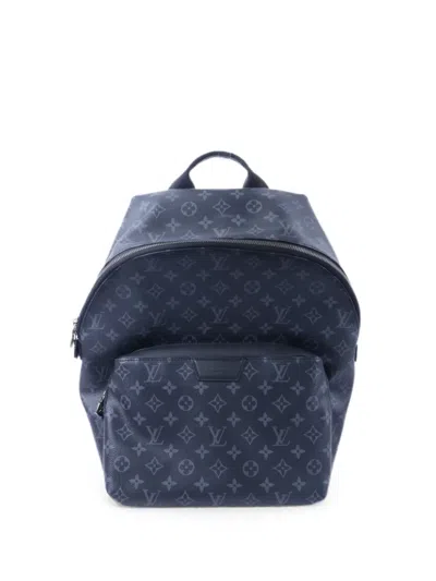 Pre-owned Louis Vuitton Pm Discovery Monogram Eclipse Backpack In Black