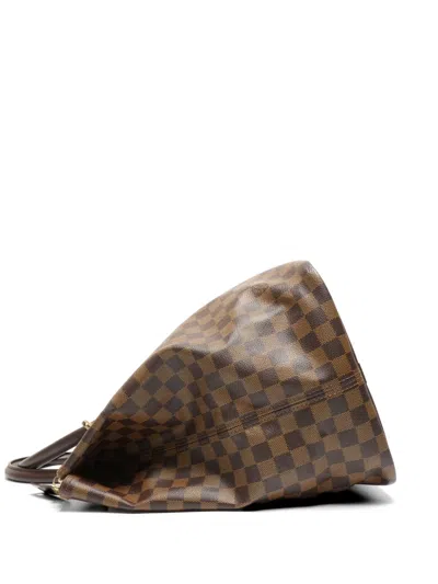 Pre-owned Louis Vuitton Pm Greenwich Tote Bag In Brown