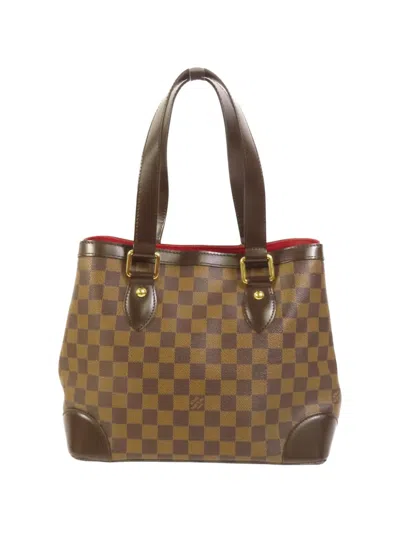Pre-owned Louis Vuitton Pm Hampstead Damier Ebene Tote Bag In Brown