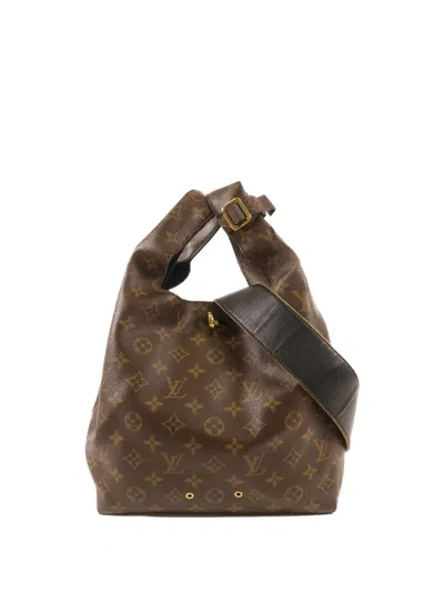 Pre-owned Louis Vuitton Pm Hobo Monogram Tote Bag In Brown
