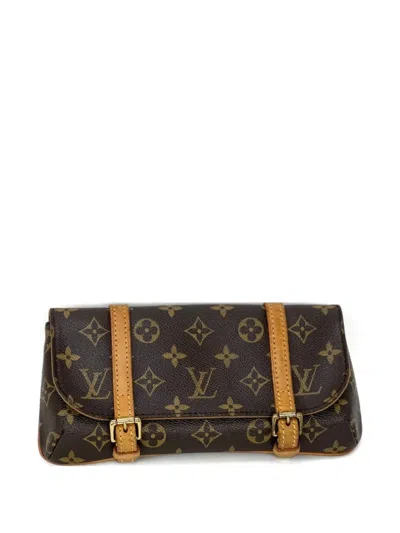 Pre-owned Louis Vuitton Pm Marelle Monogram Belt Bag In Brown