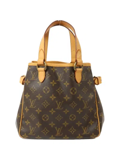 Pre-owned Louis Vuitton Pm Monogram Batignolle Tote Bag In Brown