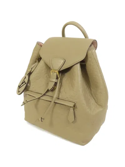 Pre-owned Louis Vuitton Pm Montsouris Monogram Empreinte Backpack In Neutral