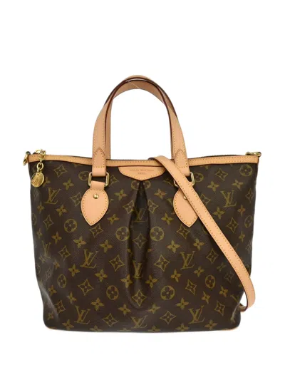 Louis Vuitton Pm Palermo Monogram Canvas Logo-charm Tote Bag In Green