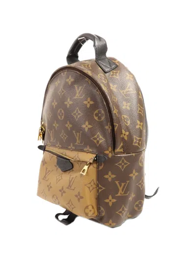 Pre-owned Louis Vuitton Pm Palm Springs Backpack In Brown