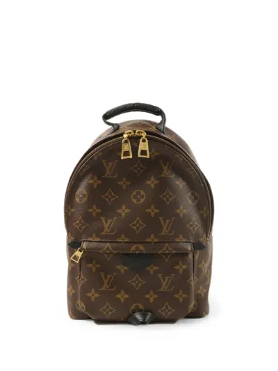 Pre-owned Louis Vuitton Pm Palm Springs Monogram Backpack In Brown