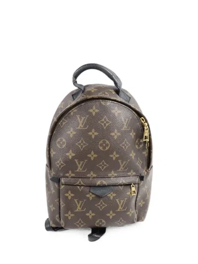Pre-owned Louis Vuitton Pm Palm Springs Monogram Backpack In Brown